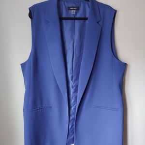 Nine West Plus Sleeveless Blazer 2X